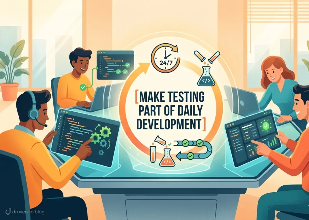 make testing part of daily development