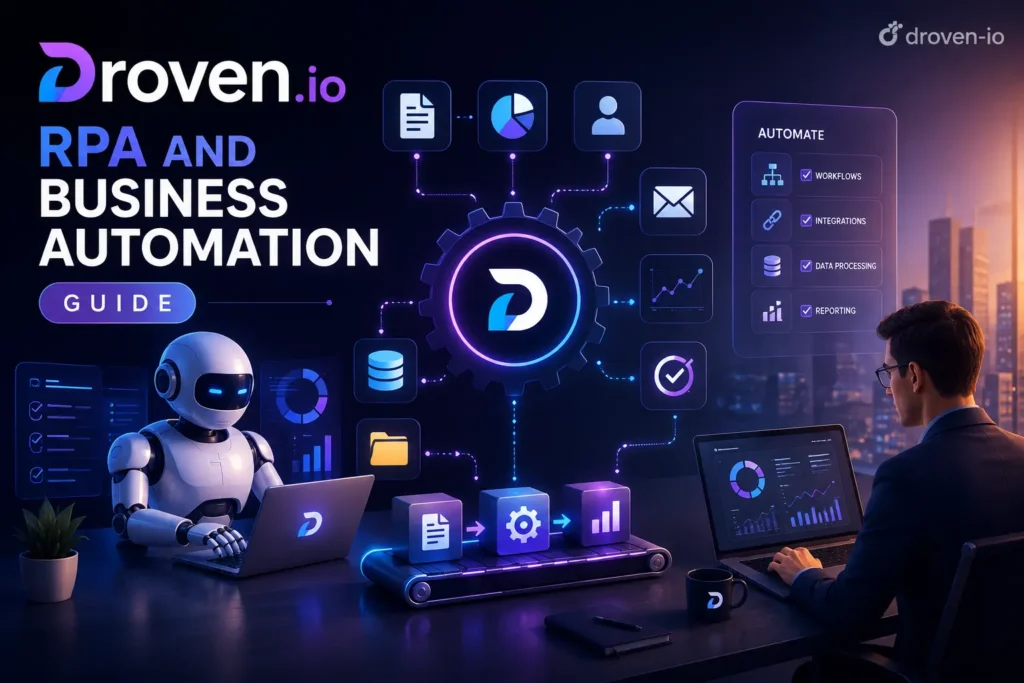 Futuristic automation in a digital workspace