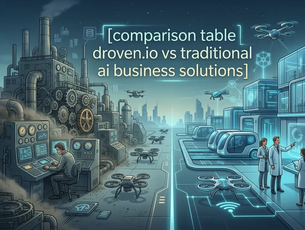 comparison table droven.io vs traditional ai business solutions